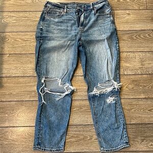 American Eagle Outfitters Women's Distressed Blue Jeans